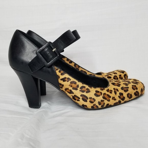 Franco Sarto Shoes - Franco Sarto Leopard print pumps with strap 10